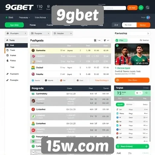 Interface do 9gbet é intuitiva e fácil de navegar