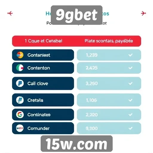 Métodos de pagamento aceitos pelo 9gbet